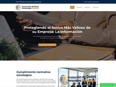 Protección de Datos Ecuador - Asesoría Legal de la Ley Orgánica de Protección de Datos Personales, Quito - Ecuador