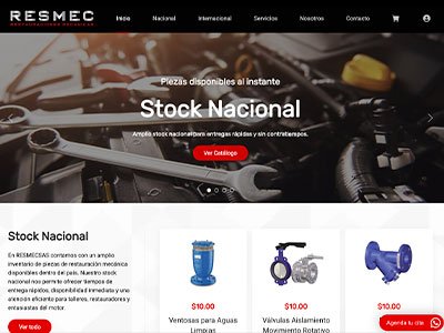 Resmec S.A.S. - Piezas de Restauración Mecánica, Guayaquil - Ecuador