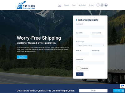 Skytrack Freight Solution Reliable Transportation - USA