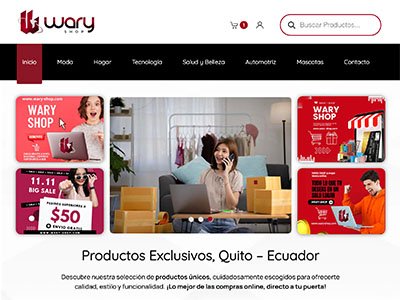 Wary Shop - tienda online enfocada en el e-commerce