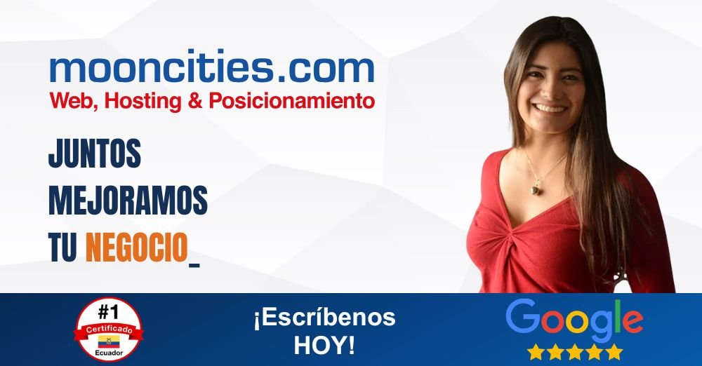 mooncities.com - Diseño Páginas Web Quito, Hosting y logo