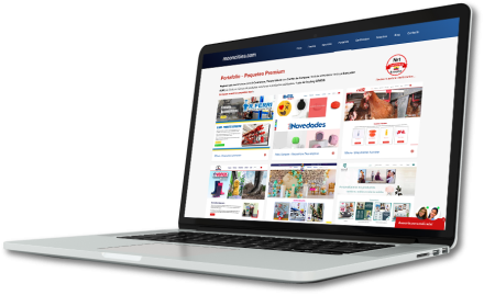 Laptop con portafolio de diseños web