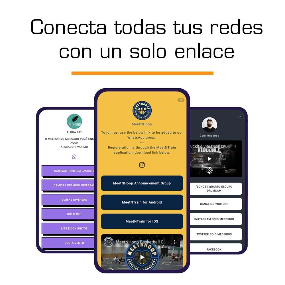 Conecta todas tus redes con un solo enlace