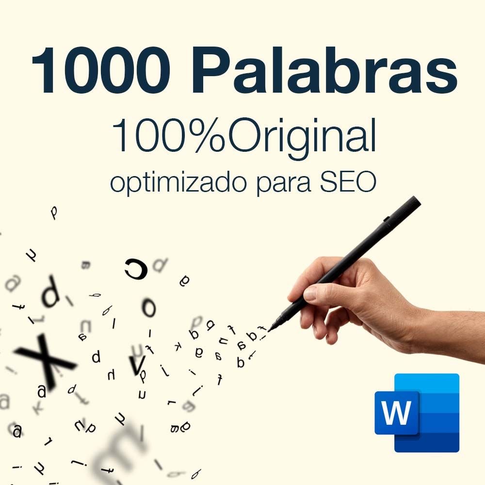 Creación de contenidos 1000 palabras