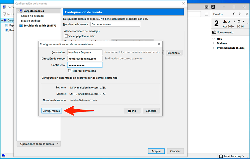 Thunderbird Config. Manual